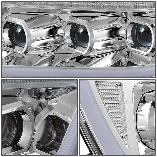 FAROS RAM 1500 2019-2024 - WITH FACTORY HALOGEN HEADLIGHTS - OE STYLE - 9005 HIGH / H11 LOW / 12961 MARKER - CHROME HOUSING / CLEAR CORNER