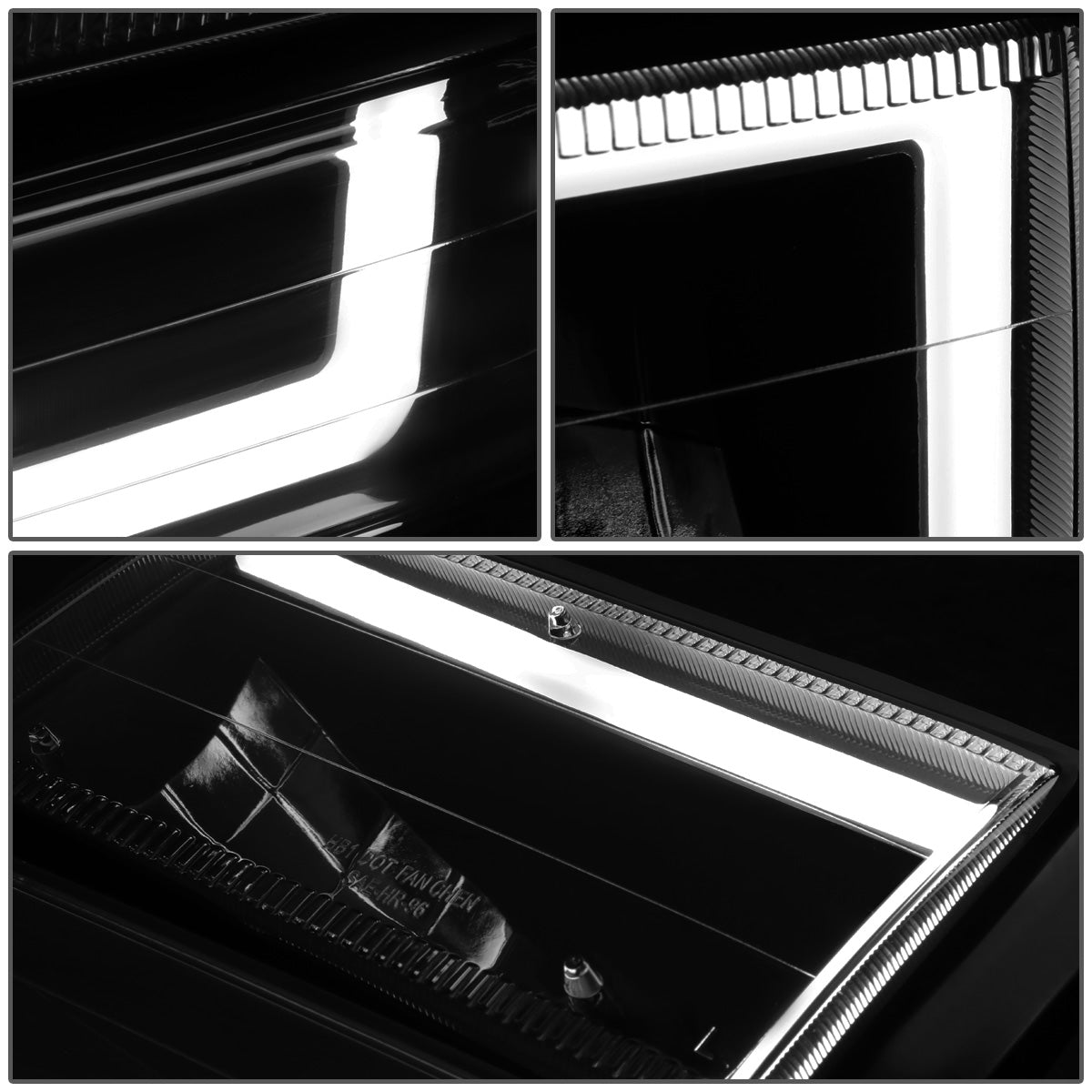 FAROS 91-94 FORD EXPLORER - LED RUNNING LIGHTS REQUIRE TAPPING INTO EXISTING WIRING - LED DRL - BLACK HOUSING / SMOKE LENS / CLEAR CORNER - 9004 LOW BEAM / 9004 HIGH BEAM