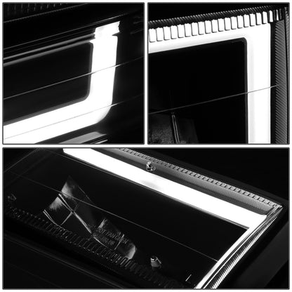 FAROS 91-94 FORD EXPLORER - LED RUNNING LIGHTS REQUIRE TAPPING INTO EXISTING WIRING - LED DRL - BLACK HOUSING / SMOKE LENS / CLEAR CORNER - 9004 LOW BEAM / 9004 HIGH BEAM