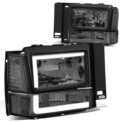 FAROS 91-94 FORD EXPLORER - LED RUNNING LIGHTS REQUIRE TAPPING INTO EXISTING WIRING - LED DRL - SMOKE HOUSING / CLEAR CORNER - 9004 LOW BEAM / 9004 HIGH BEAM