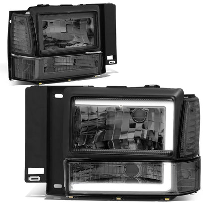 FAROS 91-94 FORD EXPLORER - LED RUNNING LIGHTS REQUIRE TAPPING INTO EXISTING WIRING - LED DRL - SMOKE HOUSING / CLEAR CORNER - 9004 LOW BEAM / 9004 HIGH BEAM