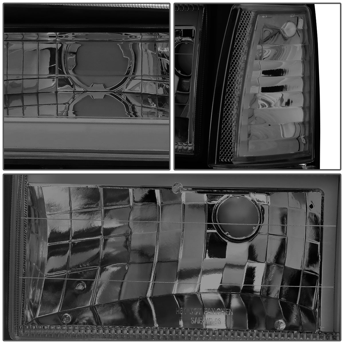 FAROS 91-94 FORD EXPLORER - LED RUNNING LIGHTS REQUIRE TAPPING INTO EXISTING WIRING - LED DRL - SMOKE HOUSING / CLEAR CORNER - 9004 LOW BEAM / 9004 HIGH BEAM