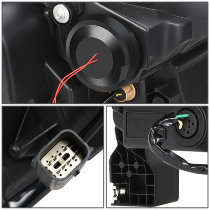 FAROS 19-23 FORD RANGER XL XLT - FITS MODELS WITH COMPOSITE HALOGEN HEADLIGHTS ONLY - LED DRL - BLACK HOUSING / CLEAR CORNER - H1 HIGH / LOW BEAM