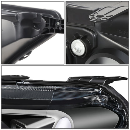 FAROS 19-23 FORD RANGER XL XLT - FITS MODELS WITH COMPOSITE HALOGEN HEADLIGHTS ONLY - LED DRL - BLACK HOUSING / CLEAR CORNER - H1 HIGH / LOW BEAM