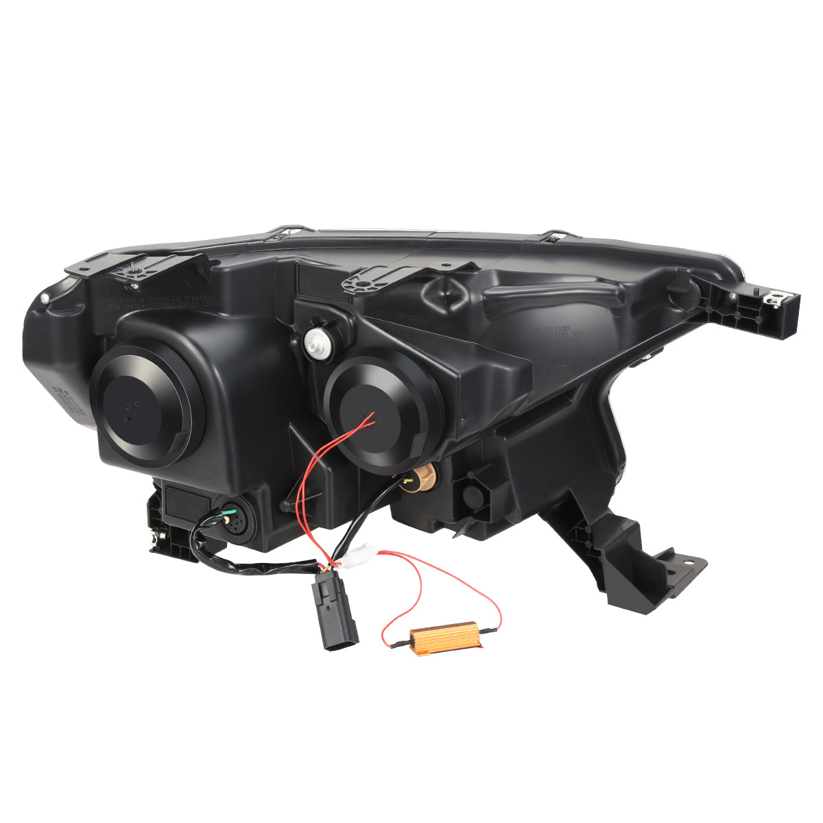 FAROS 19-23 FORD RANGER XL XLT - FITS MODELS WITH COMPOSITE HALOGEN HEADLIGHTS ONLY - LED DRL - BLACK HOUSING / CLEAR CORNER - H1 HIGH / LOW BEAM