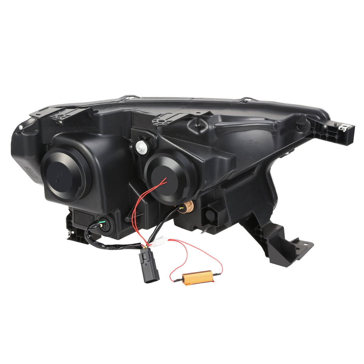 FAROS 19-23 FORD RANGER XL XLT - FITS MODELS WITH FACTORY LED HEADLIGHTS ONLY - LED DRL - BLACK HOUSING / CLEAR CORNER - H1 HIGH / LOW BEAM
