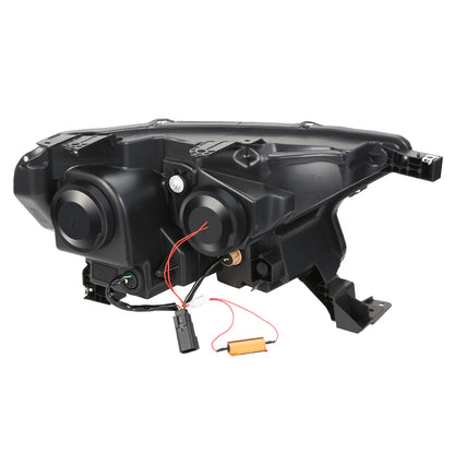 FAROS 19-23 FORD RANGER XL XLT - FITS MODELS WITH FACTORY LED HEADLIGHTS ONLY - LED DRL - BLACK HOUSING / CLEAR CORNER - H1 HIGH / LOW BEAM