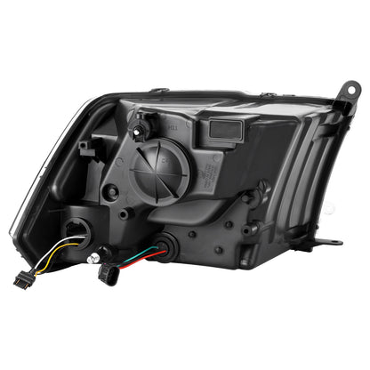 FAROS 09-10 DODGE RAM 1500 / 2010 DODGE RAM 2500 / 2010 DODGE RAM 3500 / 13-18 RAM 1500 / 19-24 RAM 1500 CLASSIC / 13-18 RAM 2500 / 13-18 RAM 3500 - FITS MODELS WITHOUT FACTORY PROJECTOR HEADLIGHT - H13 HIGH / LOW BEAM - U PATTERN 3D LIGHT BAR - SMOKED /