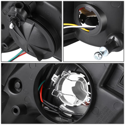 FAROS 09-10 DODGE RAM 1500 / 2010 DODGE RAM 2500 / 2010 DODGE RAM 3500 / 13-18 RAM 1500 / 19-24 RAM 1500 CLASSIC / 13-18 RAM 2500 / 13-18 RAM 3500 - FITS MODELS WITHOUT FACTORY PROJECTOR HEADLIGHT - H13 HIGH / LOW BEAM - U PATTERN 3D LIGHT BAR - SMOKED /