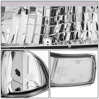 FAROS 98-04 CHEVROLET BLAZER / 98-04 CHEVROLET S10 - 194 MARKER - LED SWITCHBACK L-PATTERN LIGHT BAR - CHROME / CLEAR