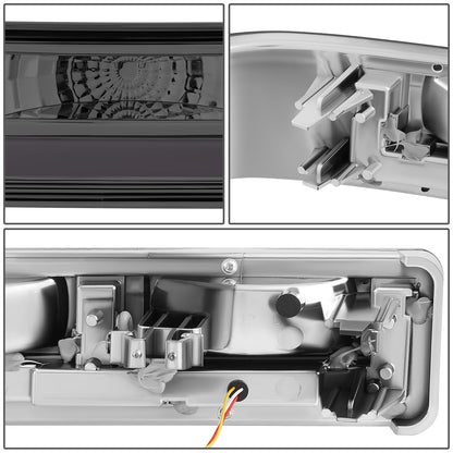 FAROS 98-04 CHEVROLET BLAZER / 98-04 CHEVROLET S10 - 194 MARKER - LED SWITCHBACK L-PATTERN LIGHT BAR - SMOKED / CLEAR