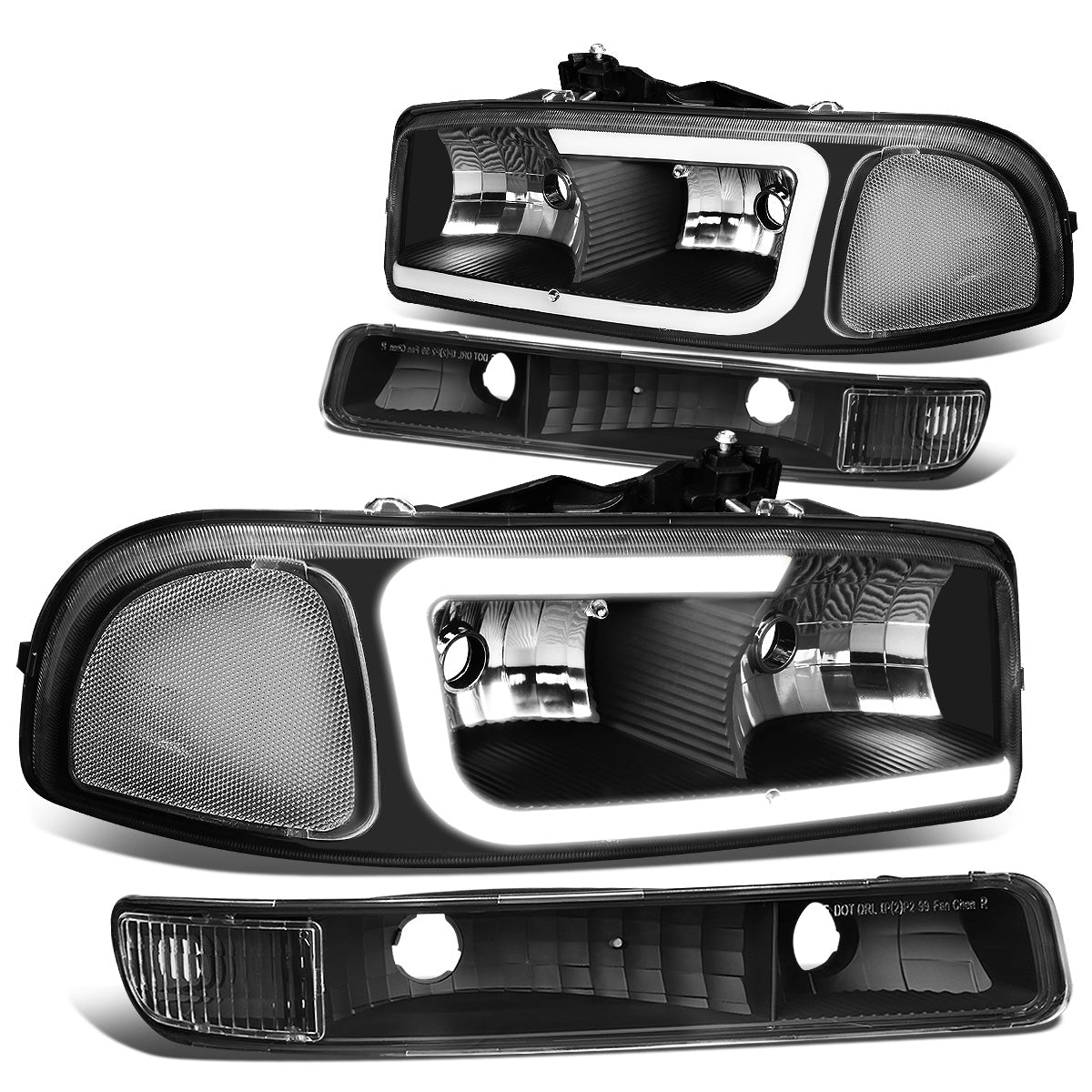 FAROS 99-07 GMC SIERRA 1500 / 01-07 GMC SIERRA 1500HD, SIERRA 2500HD, SIERRA 3500HD / 99-04 GMC SIERRA 2500 / 99-06 GMC YUKON / 00-06 GMC YUKON XL 1500, YUKON XL 2500 / 2001 GMC SIERRA C3 - DOES NOT FIT DENALI TRIMS / FITS 2007 CLASSIC MODELS ONLY - C-BAR