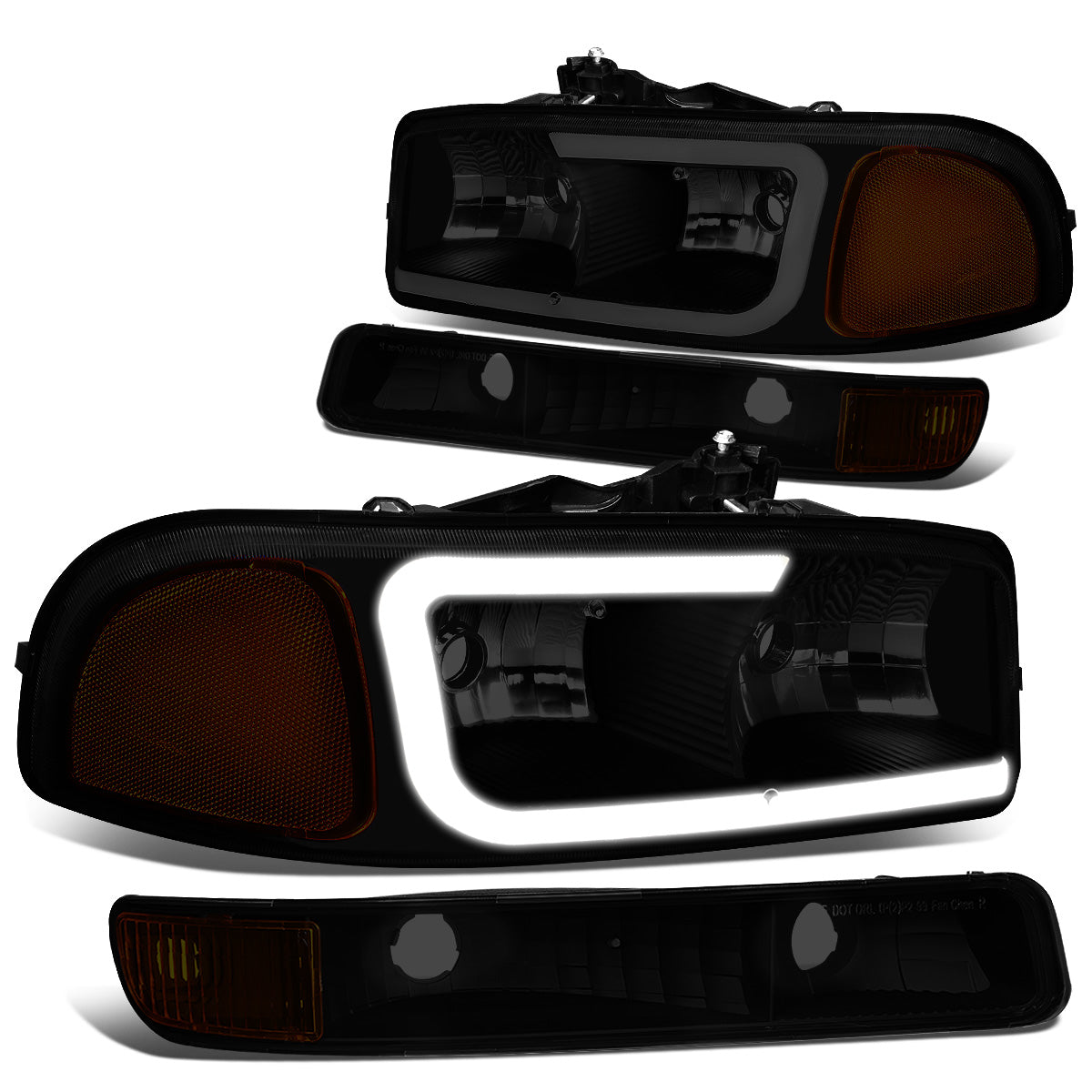 FAROS 99-07 GMC SIERRA 1500 / 01-07 GMC SIERRA 1500HD, SIERRA 2500HD, SIERRA 3500HD / 99-04 GMC SIERRA 2500 / 99-06 GMC YUKON / 00-06 GMC YUKON XL 1500, YUKON XL 2500 / 2001 GMC SIERRA C3 - DOES NOT FIT DENALI TRIMS / FITS 2007 CLASSIC MODELS ONLY - LED