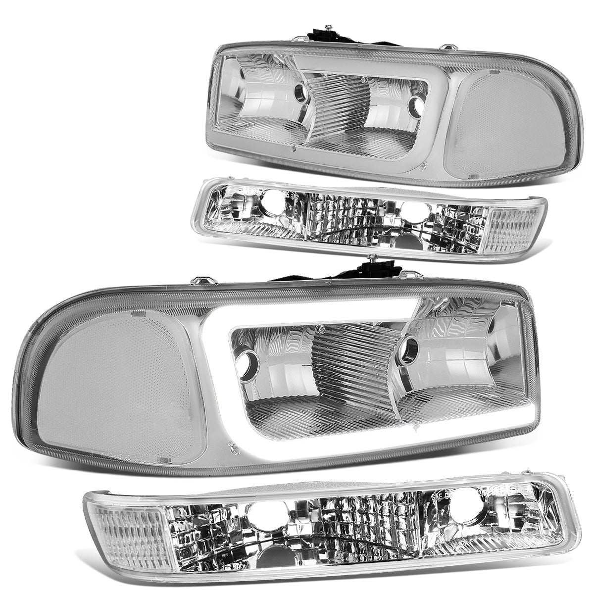 FAROS 99-07 GMC SIERRA 1500 / 01-07 GMC SIERRA 1500HD, SIERRA 2500HD, SIERRA 3500HD / 99-04 GMC SIERRA 2500 / 99-06 GMC YUKON / 00-06 GMC YUKON XL 1500, YUKON XL 2500 / 2001 GMC SIERRA C3 - DOES NOT FIT DENALI TRIMS / FITS 2007 CLASSIC MODELS ONLY - C-BAR