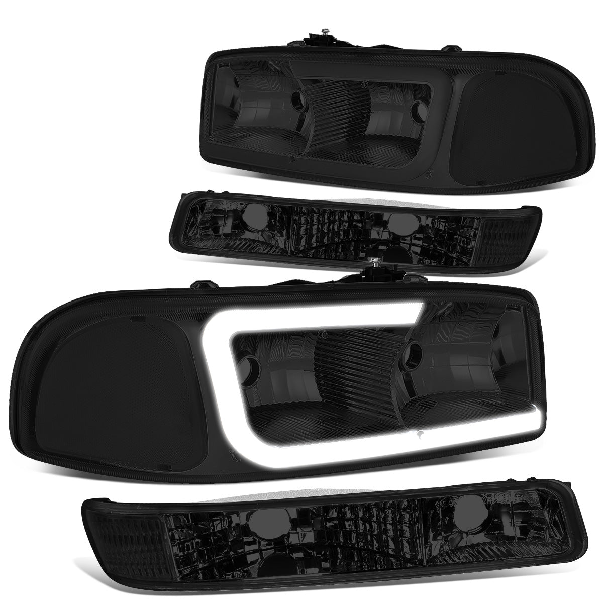 FAROS 99-07 GMC SIERRA 1500 / 01-07 GMC SIERRA 1500HD, SIERRA 2500HD, SIERRA 3500HD / 99-04 GMC SIERRA 2500 / 99-06 GMC YUKON / 00-06 GMC YUKON XL 1500, YUKON XL 2500 / 2001 GMC SIERRA C3 - DOES NOT FIT DENALI TRIMS / FITS 2007 CLASSIC MODELS ONLY - C-BAR