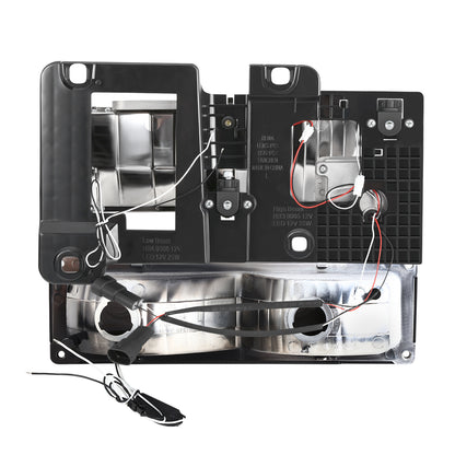 FAROS CLEAR LENS,CLEAR REFLECTOR,CHROME HOUSING - 4PCS - LED BAR - 92-94 CHEVROLET BLAZER / 88-99 CHEVROLET C1500 / 92-99 CHEVROLET C1500 SUBURBAN / 88-00 CHEVROLET C2500 / 92-99 CHEVROLET C2500 SUBURBAN / 88-00 CHEVROLET C3500 / 88-99 CHEVROLET K1500 /