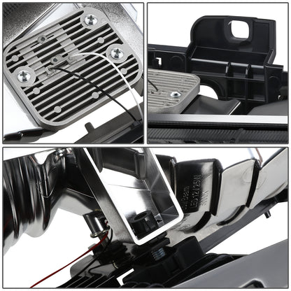 FAROS SMOKE LENS,AMBER REFLECTOR,CHROME HOUSING - 8PCS - LED BAR - 94-99 GMC C1500 K1500 YUKON / 94-99 GMC C1500 SUBURBAN C2500 SUBURBAN K1500 SUBURBAN K2500 SUBURBAN / 94-00 GMC C2500 C3500 K2500 K3500 - FITS MODELS WITH COMPOSITE HEADLIGHTS ONLY