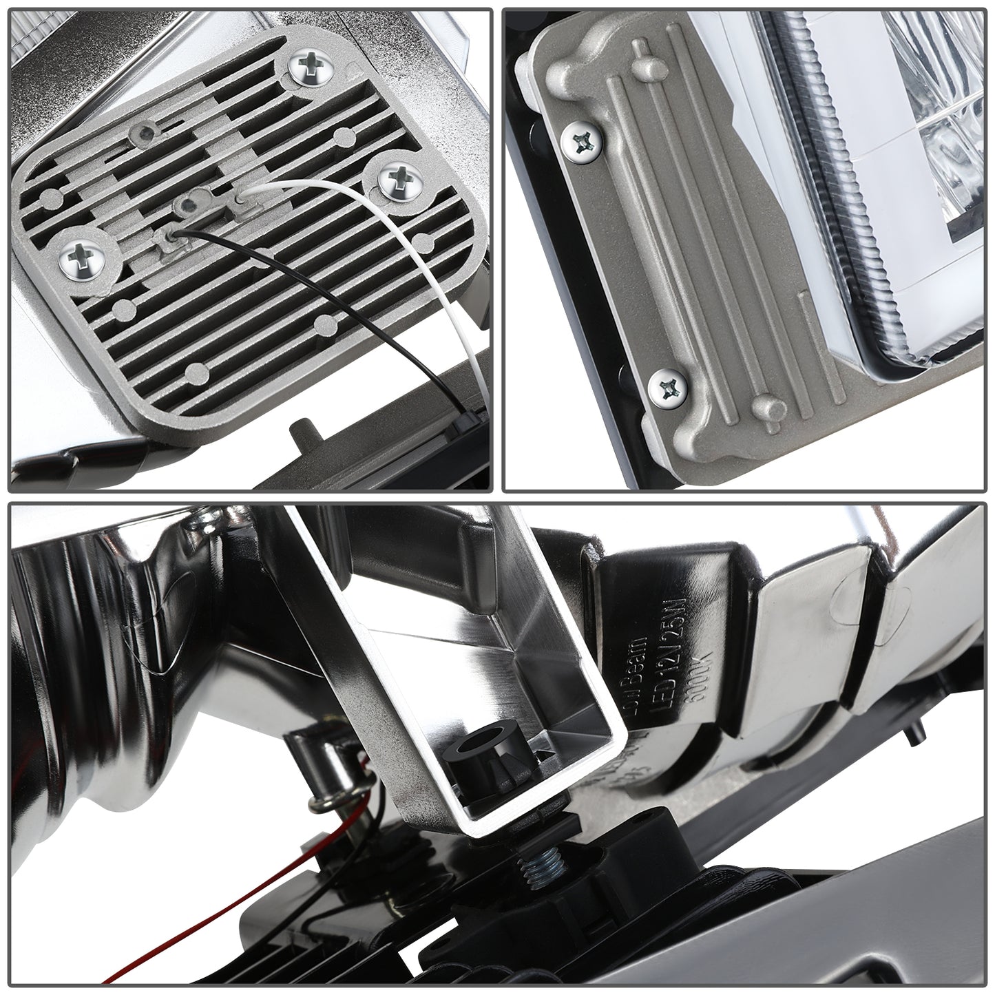 FAROS CLEAR LENS,AMBER REFLECTOR,BLACK HOUSING - 8PCS - LED BAR - 92-93 CHEVROLET BLAZER / 88-93 CHEVROLET C1500 / 92-93 CHEVROLET C1500 SUBURBAN / 88-93 CHEVROLET C2500 / 92-93 CHEVROLET C2500 SUBURBAN / 88-93 CHEVROLET C3500 / 88-93 CHEVROLET K1500 /