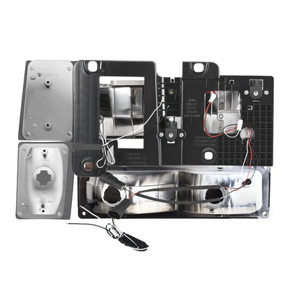 FAROS SMOKE LENS,AMBER REFLECTOR,CHROME HOUSING - 8PCS - LED BAR - 92-93 CHEVROLET BLAZER / 88-93 CHEVROLET C1500 / 92-93 CHEVROLET C1500 SUBURBAN / 88-93 CHEVROLET C2500 / 92-93 CHEVROLET C2500 SUBURBAN / 88-93 CHEVROLET C3500 / 88-93 CHEVROLET K1500 /