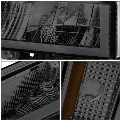 FAROS SMOKE LENS,AMBER REFLECTOR,CHROME HOUSING - 8PCS - LED BAR - 94 CHEVROLET BLAZER / 94-99 CHEVROLET C1500 / 94-99 CHEVROLET C1500 SUBURBAN / 94-00 CHEVROLET C2500 / 94-99 CHEVROLET C2500 SUBURBAN / 94-00 CHEVROLET C3500 / 94-99 CHEVROLET K1500 /