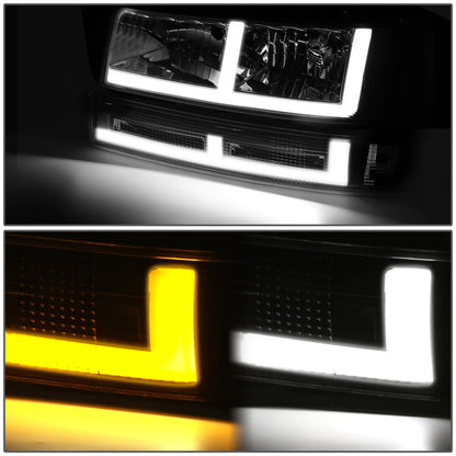 FAROS CLEAR LENS,CLEAR REFLECTOR,CHROME HOUSING - 4PCS - LED BAR - 03-14 CHEVROLET EXPRESS 1500 / 03-23 CHEVROLET EXPRESS 2500 / 03-23 CHEVROLET EXPRESS 3500 / 09-22 CHEVROLET EXPRESS 4500 / 03-14 GMC SAVANA 1500 / 03-23 GMC SAVANA 2500 / 03-23 GMC SAVANA