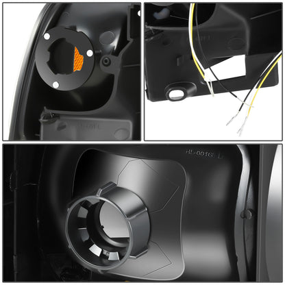 FAROS CLEAR LENS,AMBER REFLECTOR,BLACK HOUSING - 4PCS - LED BAR