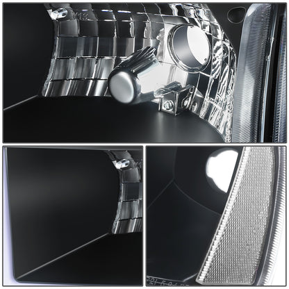 FAROS CLEAR LENS,CLEAR REFLECTOR,BLACK HOUSING - 4PCS - LED BAR