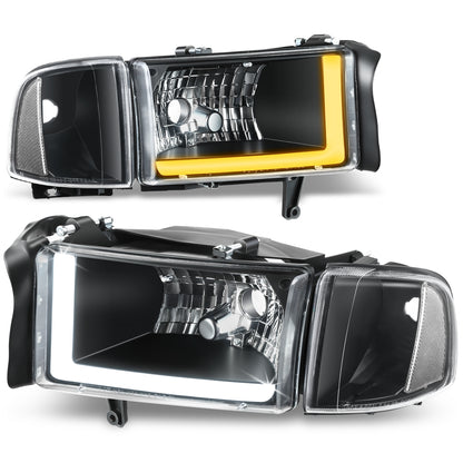 FAROS CLEAR LENS,CLEAR REFLECTOR,BLACK HOUSING - 4PCS - LED BAR