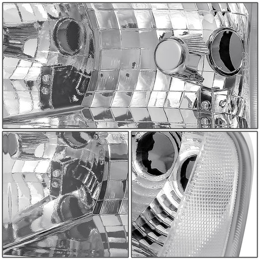 FAROS CLEAR LENS.CLEAR REFLECTOR.CHROME HOUSING - 4PCS - LED BAF