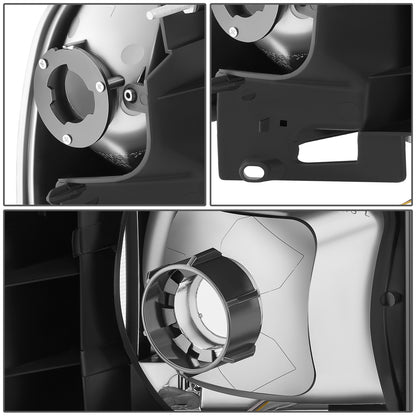 FAROS CLEAR LENS.CLEAR REFLECTOR.CHROME HOUSING - 4PCS - LED BAF