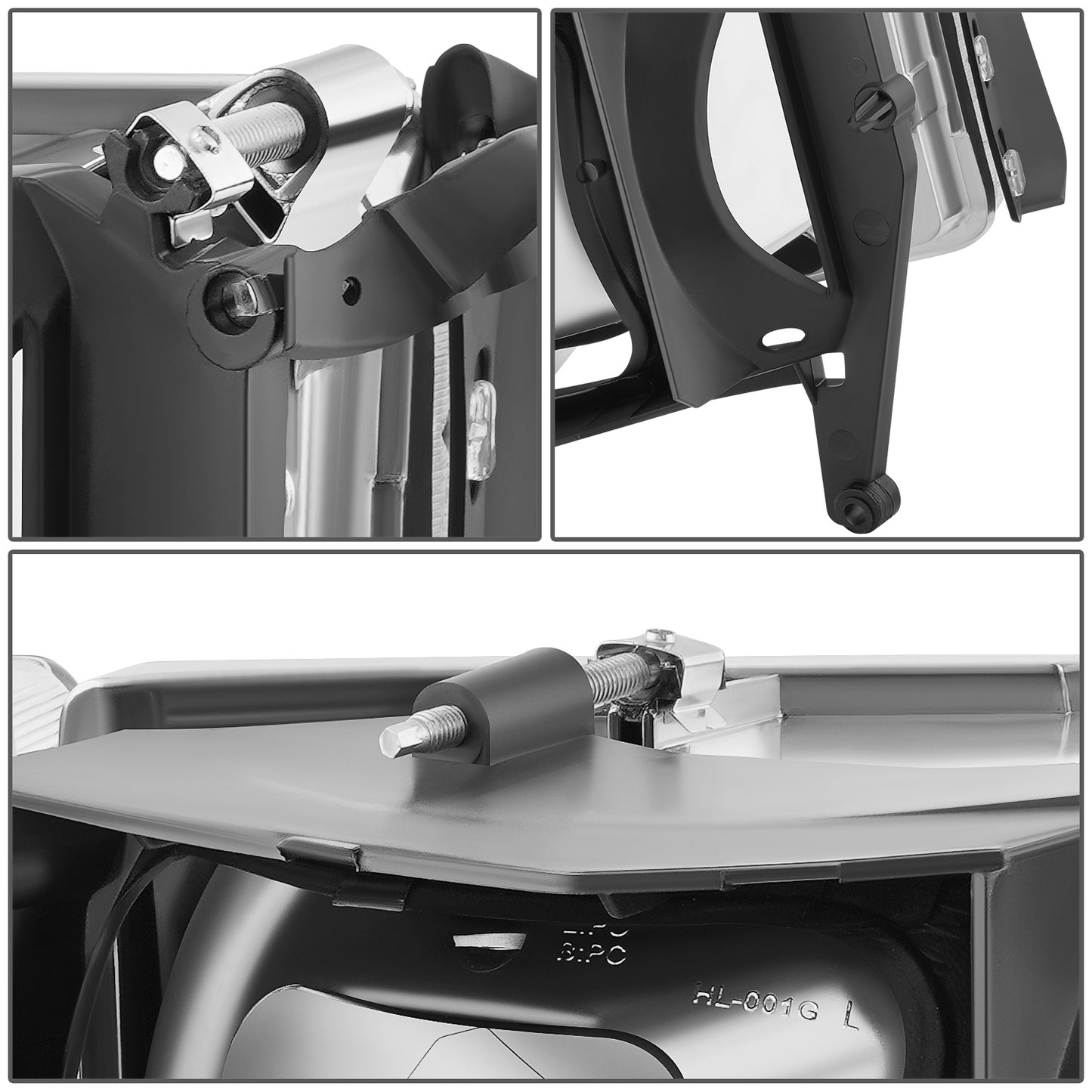 FAROS CLEAR LENS.CLEAR REFLECTOR.CHROME HOUSING - 4PCS - LED BAF