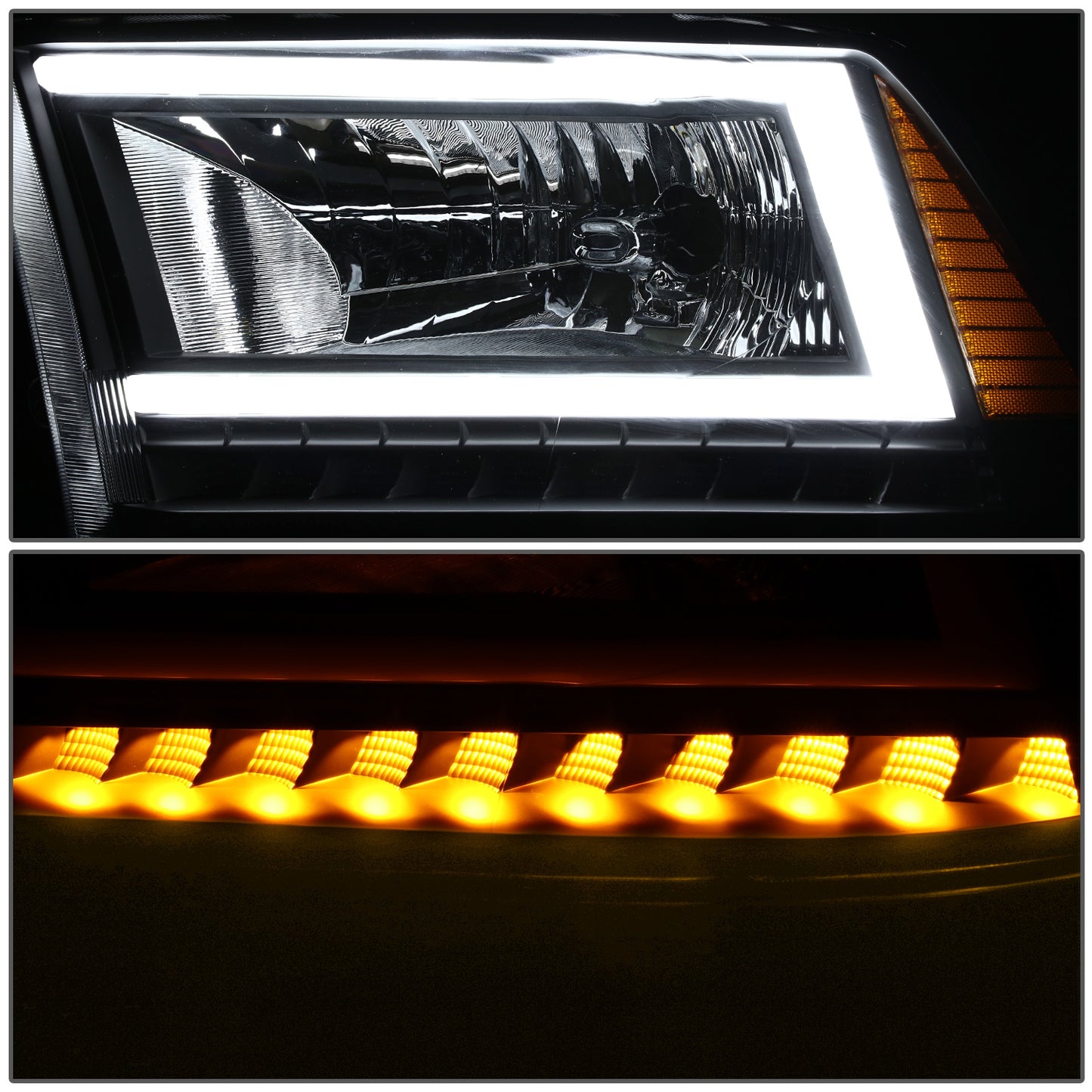 FAROS 10-18 RAM 1500-5500 - FIT DUAL OR QUAD HEADLIGHT MODELS - NOT FIT FACTORY PROJECTOR STYLE