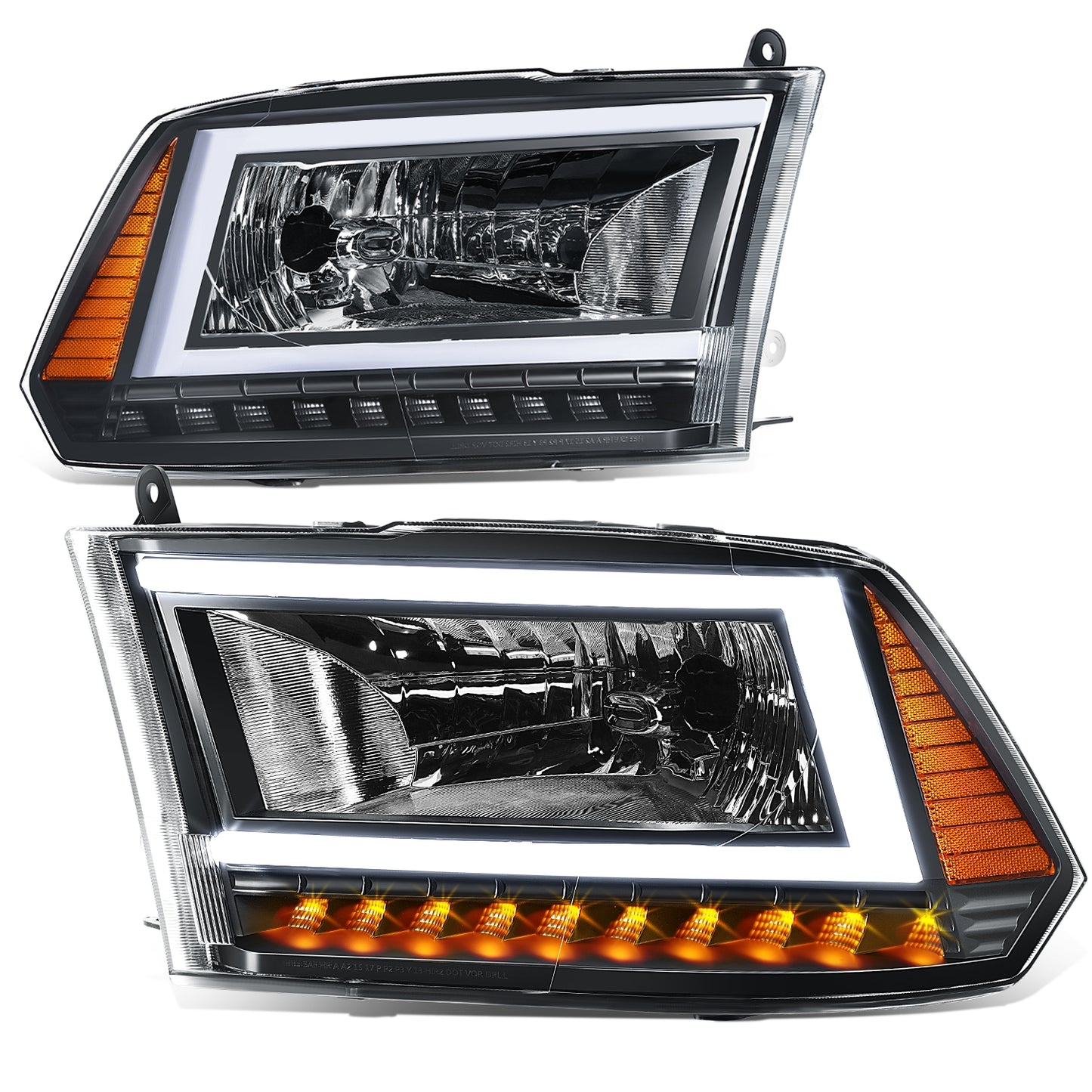 FAROS 10-18 RAM 1500-5500 - FIT DUAL OR QUAD HEADLIGHT MODELS - NOT FIT FACTORY PROJECTOR STYLE