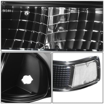 FAROS CLEAR LENS,CLEAR REFLECTOR,BLACK HOUSING - 4PCS - LED BAR