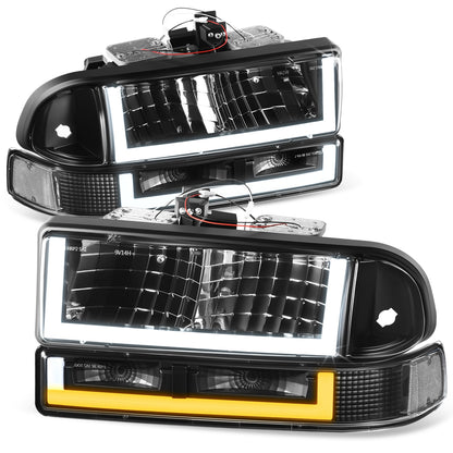 FAROS CLEAR LENS,CLEAR REFLECTOR,BLACK HOUSING - 4PCS - LED BAR