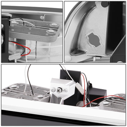 FAROS SMOKE LENS,CLEAR REFLECTOR,CHROME HOUSING - 4PCS - LED BAR