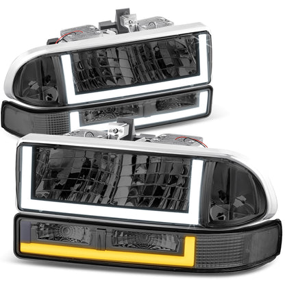 FAROS SMOKE LENS,CLEAR REFLECTOR,CHROME HOUSING - 4PCS - LED BAR