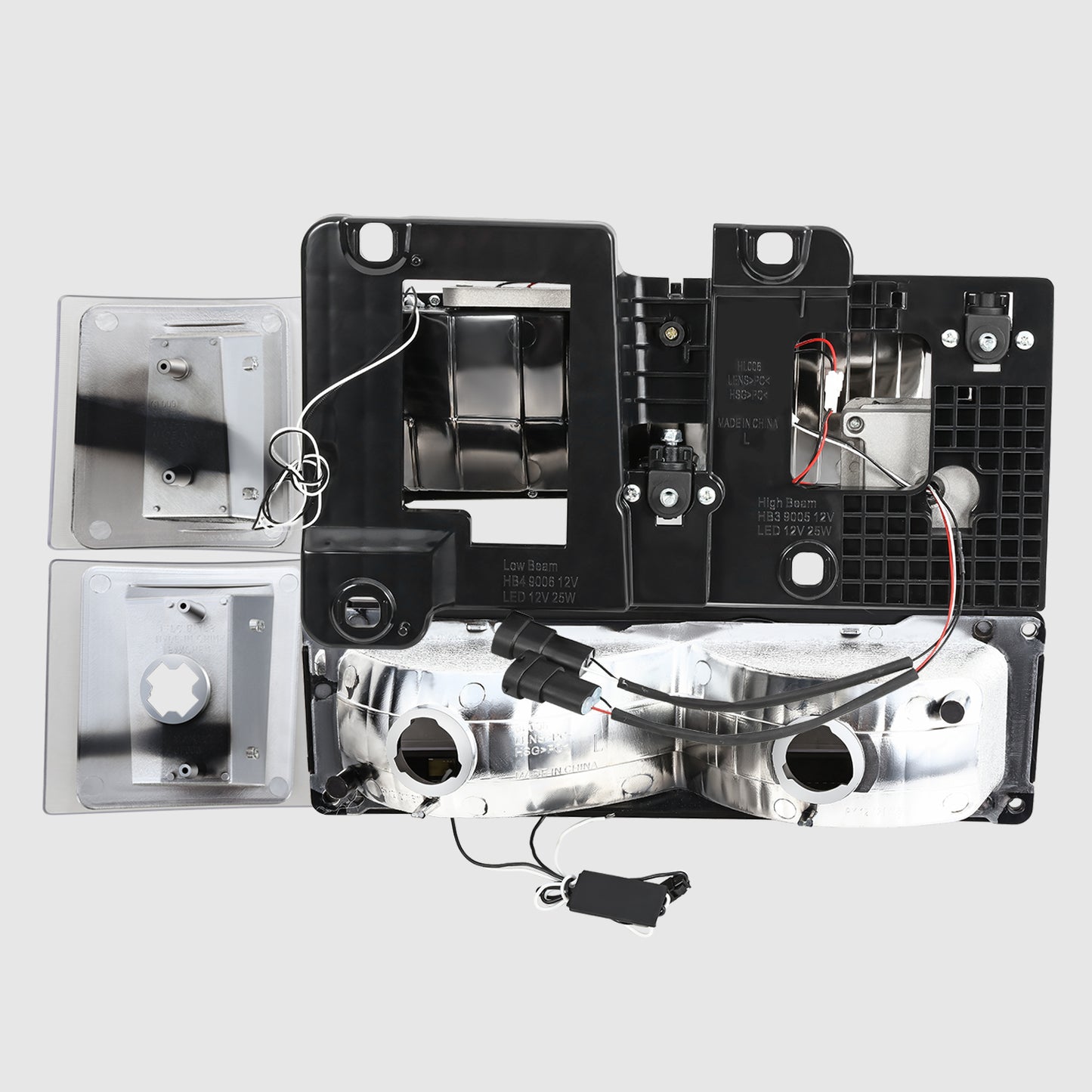 FAROS CLEAR LENS,AMBER REFLECTOR,CHROME HOUSING - 8PCS - LED BAR - 94 CHEVROLET BLAZER / 94-99 CHEVROLET C1500 / 94-99 CHEVROLET C1500 SUBURBAN / 94-00 CHEVROLET C2500 / 94-99 CHEVROLET C2500 SUBURBAN / 94-00 CHEVROLET C3500 / 94-99 CHEVROLET K1500 /