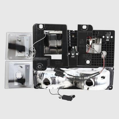 FAROS CLEAR LENS,AMBER REFLECTOR,CHROME HOUSING - 8PCS - LED BAR - 94 CHEVROLET BLAZER / 94-99 CHEVROLET C1500 / 94-99 CHEVROLET C1500 SUBURBAN / 94-00 CHEVROLET C2500 / 94-99 CHEVROLET C2500 SUBURBAN / 94-00 CHEVROLET C3500 / 94-99 CHEVROLET K1500 /