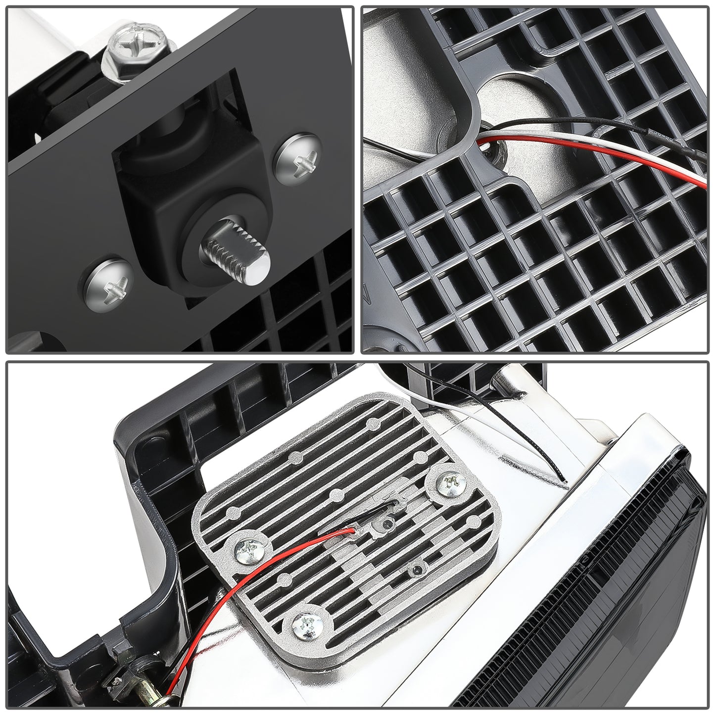 FAROS SMOKE LENS,AMBER REFLECTOR,CHROME HOUSING - 8PCS - LED BAR - 94 CHEVROLET BLAZER / 94-99 CHEVROLET C1500 / 94-99 CHEVROLET C1500 SUBURBAN / 94-00 CHEVROLET C2500 / 94-99 CHEVROLET C2500 SUBURBAN / 94-00 CHEVROLET C3500 / 94-99 CHEVROLET K1500 /