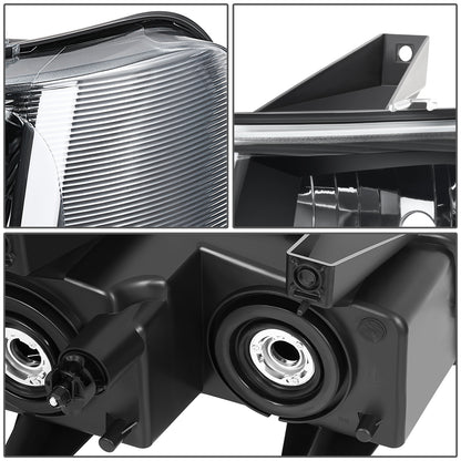 FAROS CLEAR LENS,CLEAR REFLECTOR,BLACK HOUSING - 4PCS - LED BAR - 03-14 CHEVROLET EXPRESS 1500 / 03-23 CHEVROLET EXPRESS 25003 / 03-23 CHEVROLET EXPRESS 3500 / 09-22 CHEVROLET EXPRESS 4500 / 03-14 GMC SAVANA 1500 / 03-23 GMC SAVANA 2500 / 03-23 GMC SAVANA