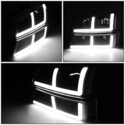 FAROS 03-06 CHEVROLET AVALANCHE 1500 2500 / 03-06 CHEVROLET SILVERADO 1500 2500 3500 / 03-06 CHEVROLET SILVERADO 1500 HD 2500 HD / 2007 CHEVROLET SILVERADO 1500 1500 HD 2500 HD 3500 CLASSIC - FIT MODELS WITHOUT FACTORY CLADDING ONLY - OE STYLE - LED -