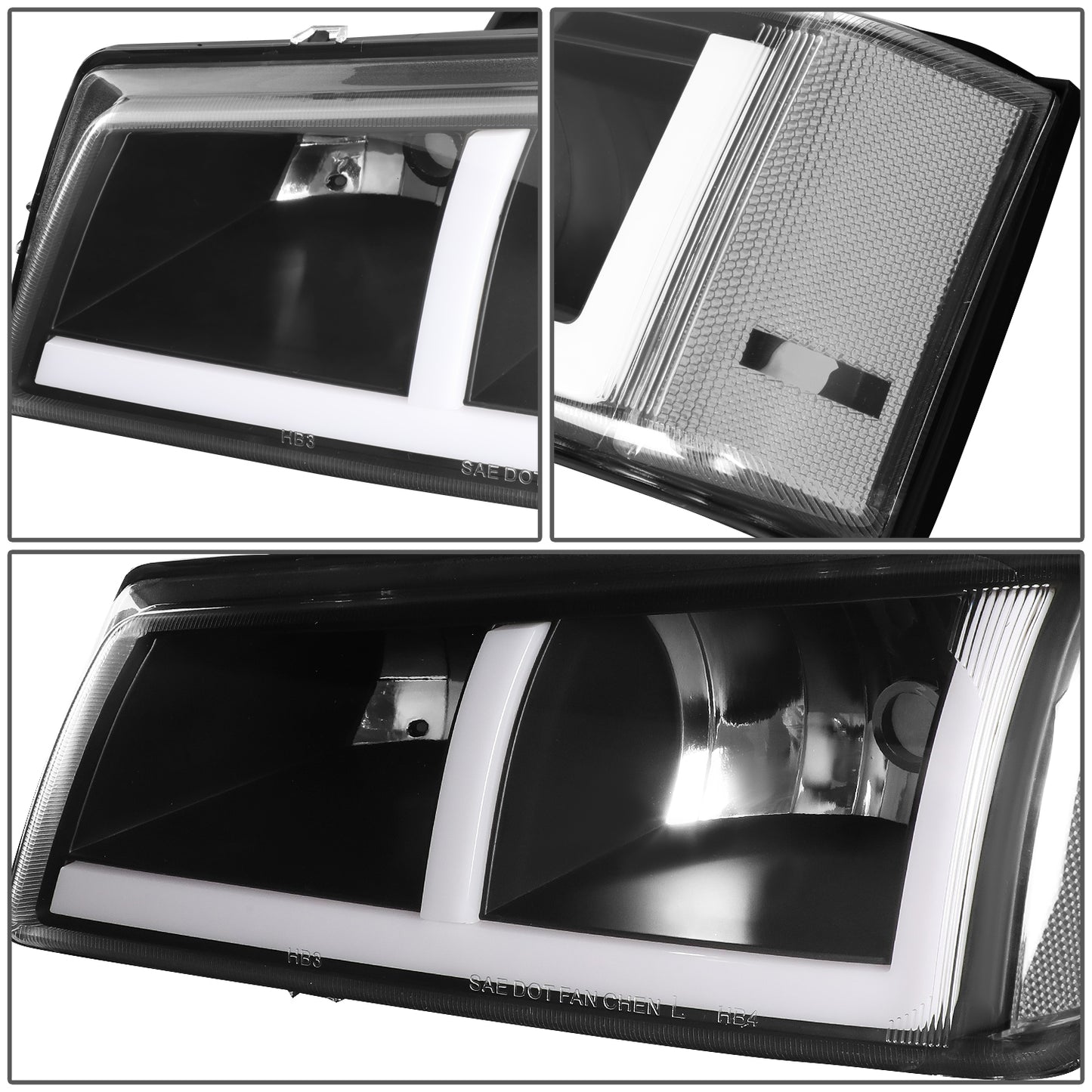 FAROS 03-06 CHEVROLET AVALANCHE 1500 2500 / 03-06 CHEVROLET SILVERADO 1500 2500 3500 / 03-06 CHEVROLET SILVERADO 1500 HD 2500 HD / 2007 CHEVROLET SILVERADO 1500 1500 HD 2500 HD 3500 CLASSIC - FIT MODELS WITHOUT FACTORY CLADDING ONLY - OE STYLE - LED -