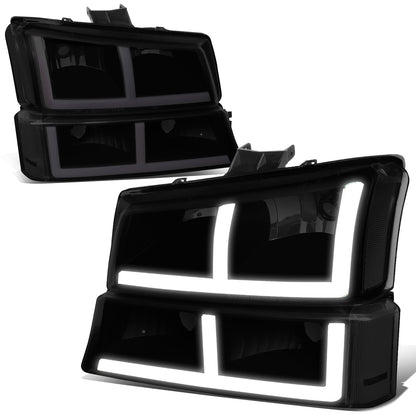 FAROS 03-06 CHEVROLET AVALANCHE 1500 2500 / 03-06 CHEVROLET SILVERADO 1500 2500 3500 / 03-06 CHEVROLET SILVERADO 1500 HD 2500 HD / 2007 CHEVROLET SILVERADO 1500 1500 HD 2500 HD 3500 CLASSIC - FIT MODELS WITHOUT FACTORY CLADDING ONLY - OE STYLE - LED -