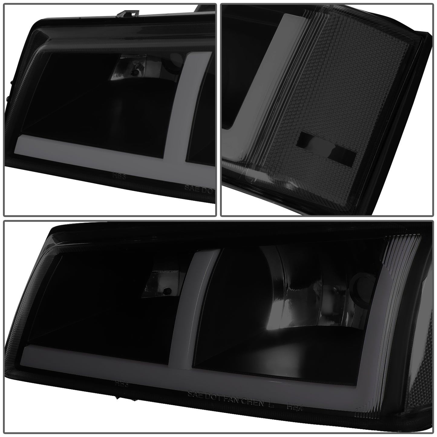 FAROS 03-06 CHEVROLET AVALANCHE 1500 2500 / 03-06 CHEVROLET SILVERADO 1500 2500 3500 / 03-06 CHEVROLET SILVERADO 1500 HD 2500 HD / 2007 CHEVROLET SILVERADO 1500 1500 HD 2500 HD 3500 CLASSIC - FIT MODELS WITHOUT FACTORY CLADDING ONLY - OE STYLE - LED -