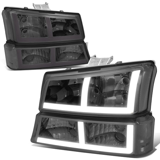 FAROS 03-06 CHEVROLET AVALANCHE 1500 2500 / 03-06 CHEVROLET SILVERADO 1500 2500 3500 / 03-06 CHEVROLET SILVERADO 1500 HD 2500 HD / 2007 CHEVROLET SILVERADO 1500 1500 HD 2500 HD 3500 CLASSIC - FIT MODELS WITHOUT FACTORY CLADDING ONLY - OE STYLE - LED -