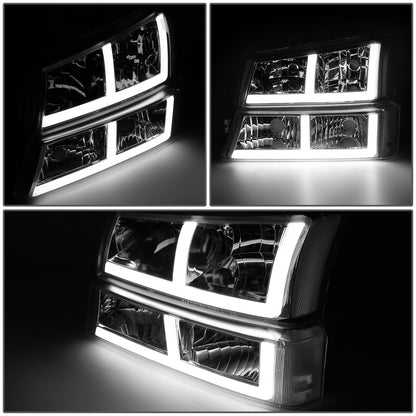 FAROS 03-06 CHEVROLET AVALANCHE 1500 2500 / 03-06 CHEVROLET SILVERADO 1500 2500 3500 / 03-06 CHEVROLET SILVERADO 1500 HD 2500 HD / 2007 CHEVROLET SILVERADO 1500 1500 HD 2500 HD 3500 CLASSIC - FIT MODELS WITHOUT FACTORY CLADDING ONLY - OE STYLE - LED -