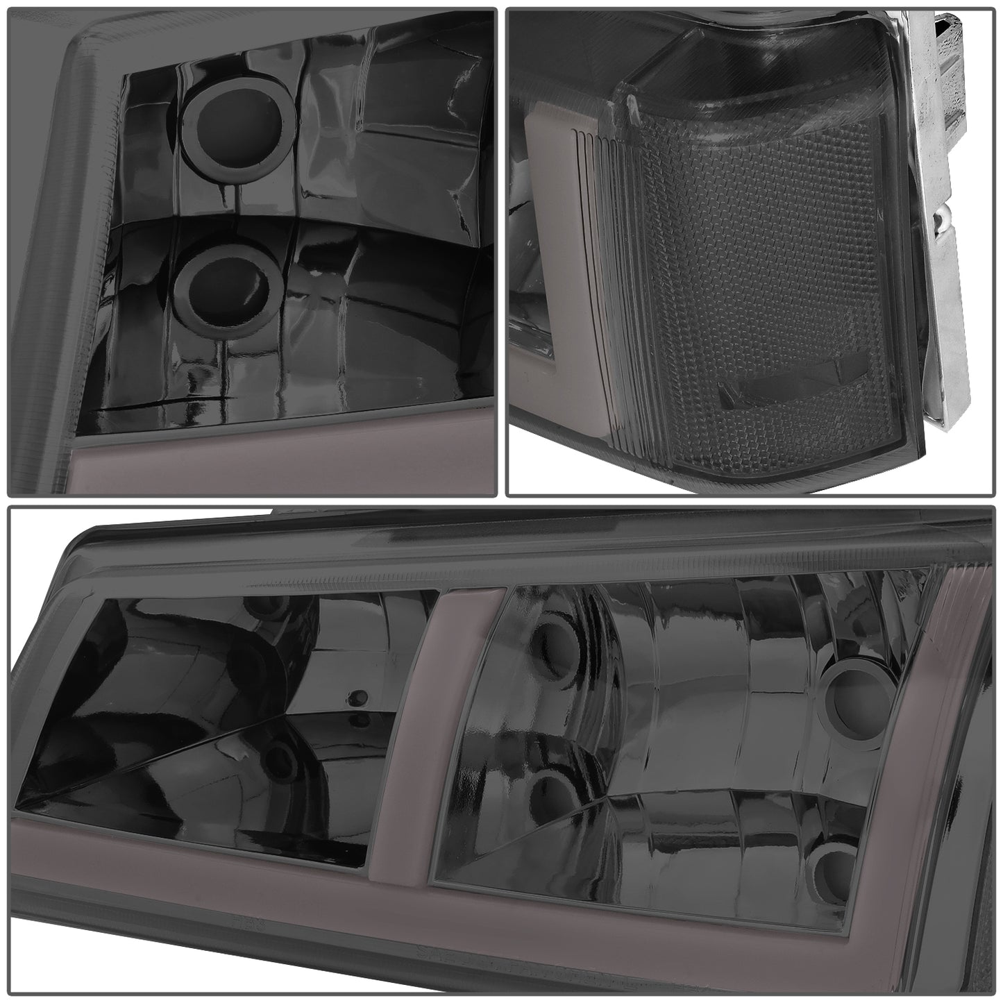 FAROS 03-06 CHEVROLET AVALANCHE 1500 2500 / 03-06 CHEVROLET SILVERADO 1500 2500 3500 / 03-06 CHEVROLET SILVERADO 1500 HD 2500 HD / 2007 CHEVROLET SILVERADO 1500 1500 HD 2500 HD 3500 CLASSIC - FIT MODELS WITHOUT FACTORY CLADDING ONLY - OE STYLE - LED -