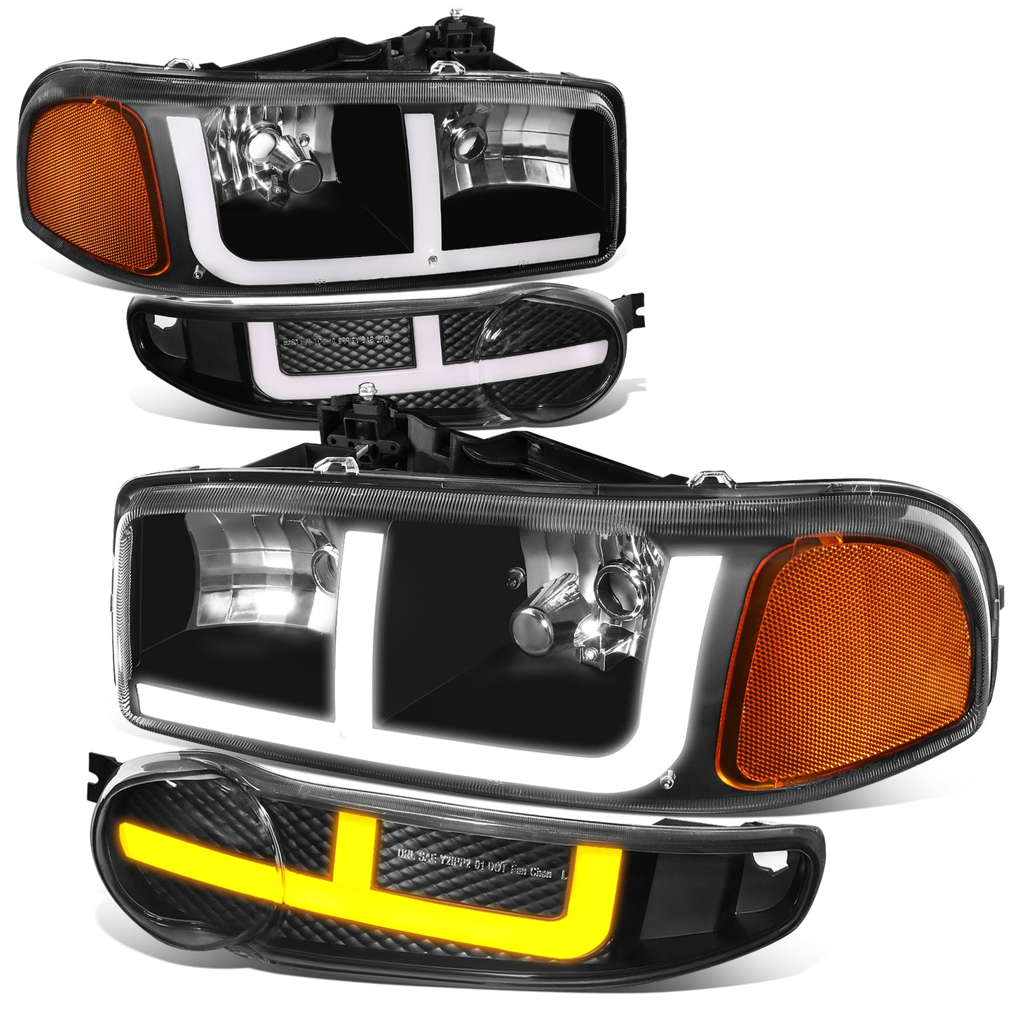 FAROS 2001 GMC SIERRA C3 / 02-06 GMC SIERRA 1500 DENALI / 07 GMC SIERRA 1500 DENALI CLASSIC / 01-06 GMC YUKON DENALI / 01-06 GMC YUKON XL 1500 DENALI - 9006 BULB TO BE USED FOR LOW BEAM. NOTCHING OF BULB BASE MAYBE REQUIRED TO FIT INTO 9005 BULB PLUG - OE