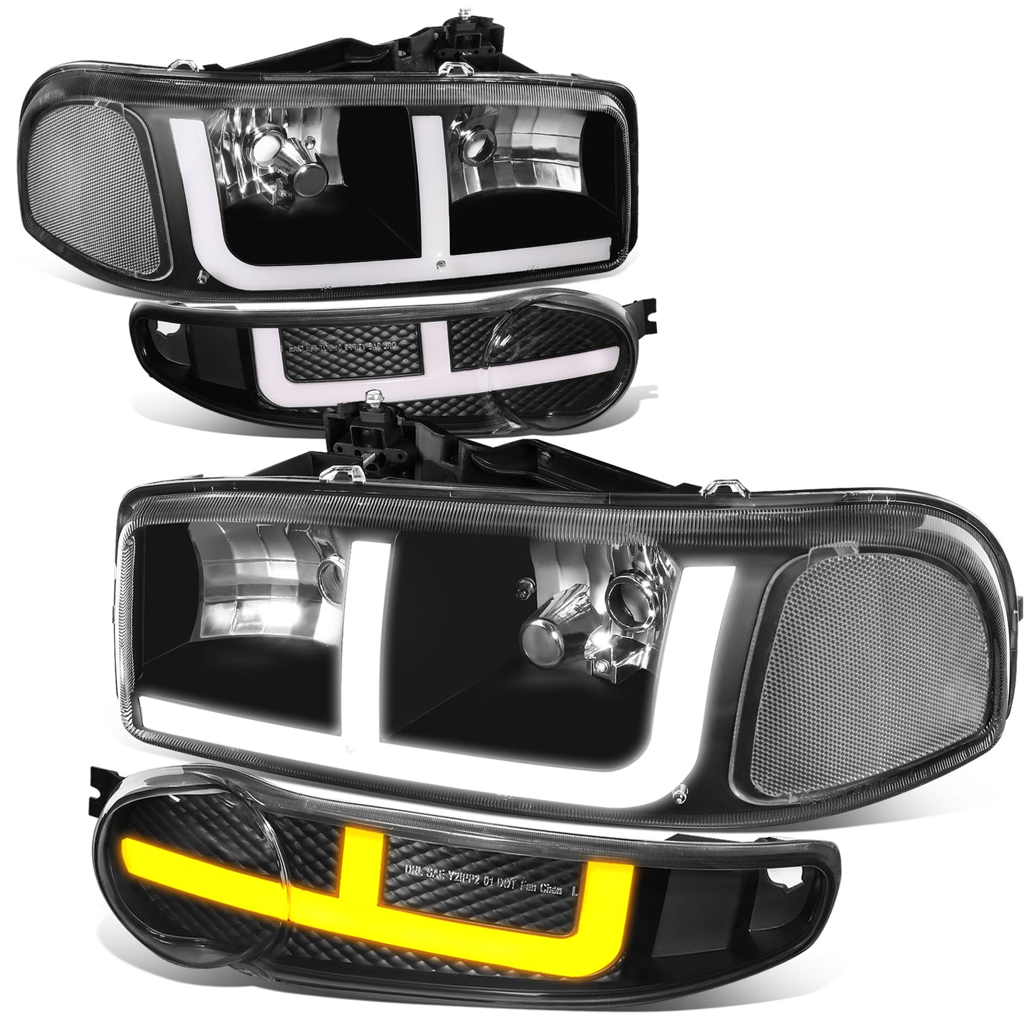 FAROS 2001 GMC SIERRA C3 / 02-06 GMC SIERRA 1500 DENALI / 07 GMC SIERRA 1500 DENALI CLASSIC / 01-06 GMC YUKON DENALI / 01-06 GMC YUKON XL 1500 DENALI - 9006 BULB TO BE USED FOR LOW BEAM. NOTCHING OF BULB BASE MAYBE REQUIRED TO FIT INTO 9005 BULB PLUG - OE